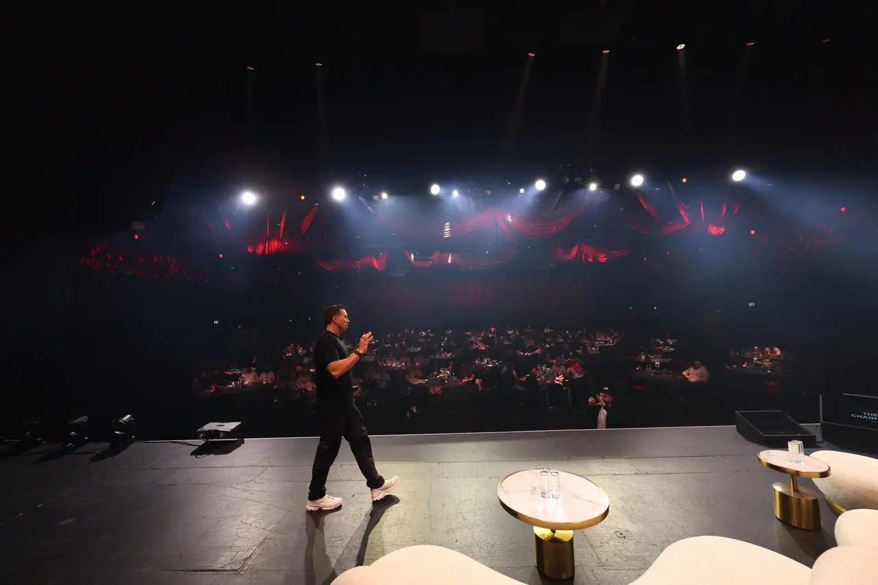 Simon Beard on stage